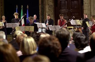 Un momento del Concerto del Nederlands Blazers Ensemble, in occasione dell'inaugurazione del Romaeuropa Festival 2000