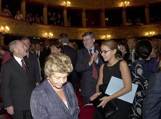 Il Presidente Ciampi al Teatro Argentina in occasione della prima del film &quot;Placido Rizzotto&quot; di Pasquale Scimeca