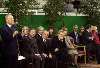 Il Presidente Ciampi durante il suo intervento al Palazzetto dello Sport in occasione della Giornata nazionale per i diritti dell'infanzia e dell'adolescenza