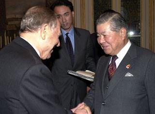 Il Presidente Ciampi riceve il Presidente del Gruppo Editoriale Nikkei Takuhiko Tsuruta