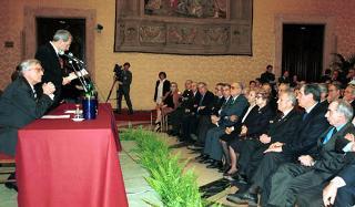 Il Presidente Ciampi durante la commemorazione del Prof. Guglielmo Negri