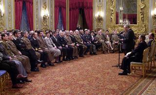 Il Presidente Ciampi durante l'incontro con i rappresentanti del Nato Defense College