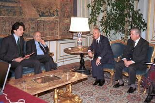 Il Presidente Ciampi a colloquio con una delegazione del Comitato dei Radicali
