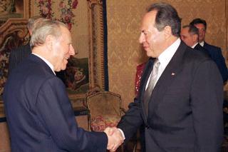 Il Presidente Ciampi con il Presidente della Repubblica del Libano Signor Emil Lahoud