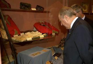 Il Presidente Ciampi mentre visita la casa di Giuseppe Garibaldi