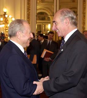 I due Presidenti della Repubblica Ciampi e De La Rùa alla Casa Rosada
