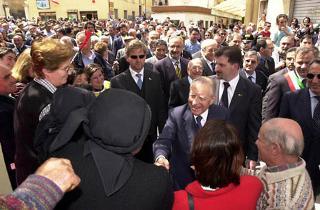 L'incontro del Presidente Ciampi con i cittadini di Scanno