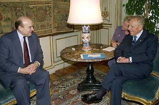Il Presidente Ciampi a colloquio con il Ministro dell'Economia della Repubblica Argentina Domingo Cavallo