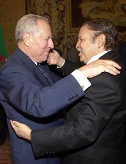 Calorosa accoglienza del Presidente Ciampi al Presidente della Repubblica Algerina Democratica e Popolare Abdelaziz Bouteflika