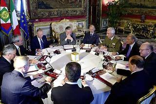 Il Presidente Ciampi insieme al Consiglio Supremo di Difesa