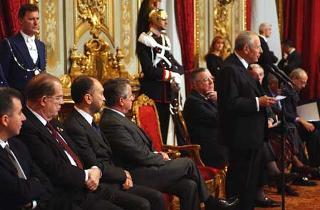 Il Presidente Ciampi rivolge il suo indirizzo di saluto ai Prefetti della Repubblica durante l'incontro al Quirinale