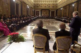 Il Presidente Ciampi durante l'incontro con il Corpo Diplomatico