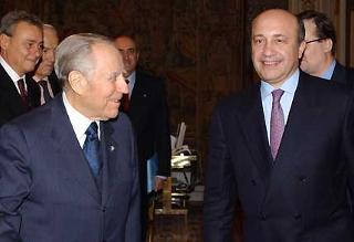 Il Presidente Ciampi riceve il Ministro degli Affari Esteri Russo Signor Igor Ivanov