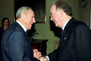 Il Presidente Ciampi riceve al Quirinale il Presidente della Repubblica del Portogallo Jorge Fernando Branco de Sampaio