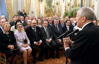 Il Presidente Ciampi rivolge il suo indirizzo di saluto ad una delegazione dell'Associazione Nazionale Mutilati ed Invalidi Civili