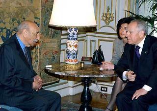 Il Presidente Ciampi a colloquio con Zahir Shah, ex Re dell'Afghanistan