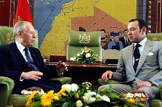Il Presidente Ciampi con S.M. il Re Mohammed VI durante i colloqui a Palazzo Reale