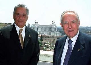 Il Presidente Ciampi con il Presidente della Repubblica Federativa del Brasile Fernando Henrique Cardoso