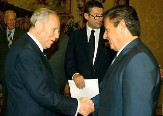 Il Presidente Ciampi con S.E. Eduardo Duhalde, Presidente della Repubblica Argentina