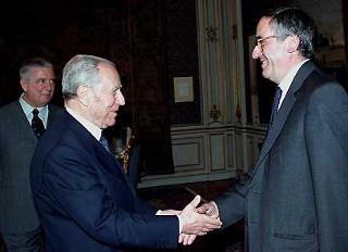Il Presidente Ciampi con il Presidente dell'Associazione Nazionale Magistrati Edmondo Bruti Liberati