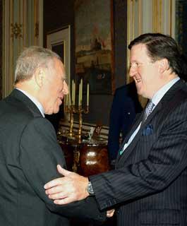 Il Presidente Ciampi accoglie Lord George Robertson, Segretario generale della NATO