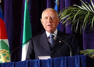 Il Presidente Ciampi durante il suo Intervento al Teatro Comunale