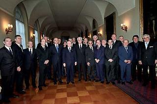Il Presidente Ciampi con i nuovi Cavalieri del Lavoro