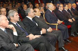 Un momento della cerimonia inaugurale dell'Anno Giudiziario del Trbunale Amministrativo del Lazio alla presenza del Presidente della Repubblica Carlo Azeglio Ciampi