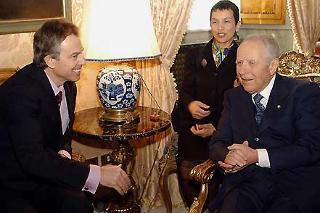 Il Presidente Ciampi a colloquio con Tony Blair, Primo Ministro del Regno Unito di Gran Bretagna ed Irlanda del Nord