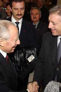 Il Presidente Ciampi con Piero Ferrari