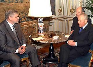 Il Presidente Ciampi a colloquio con Sergei Miranov, Presidente dell'Assemblea della Federazione Russa
