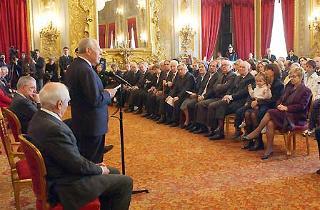 Il Presidente Ciampi rivolge il suo saluto ai Benemeriti della Salute Pubblica, in occasione della Giornata Mondiale della Sanità al Quirinale