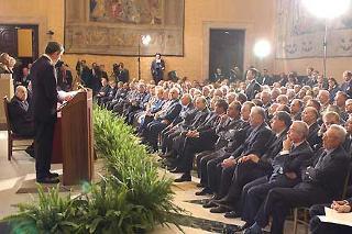Un momento della cerimonia di commemorazione di Aldo Moro alla Camera dei deputati, alla presenza del Presidente della Repubblica Carlo Azeglio Ciampi