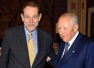 Il Presidente Ciampi con Javier Solana, Alto Rappresentante dell'Unione Europea per la Politica Estera e la Sicurezza Comune