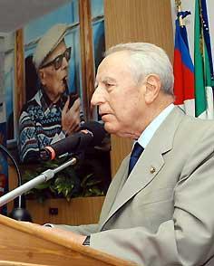 Il Presidente Ciampi durante il suo intervento in ricordo di Sandro Pertini
