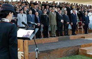 Un momento della cerimonia commemorativa del 60° anniversario del sacrificio del Vice Brigadiere dei Carabinieri M.O.V.M. Salvo D'Acquisto, alla presenza del Presidente Ciampi