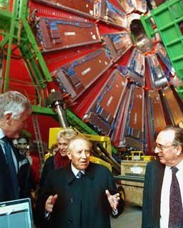 Il Presidente Ciampi durante la visita al CERN