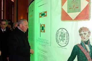 Il Presidente durante la visita alla nuova sede del Museo Tricolore