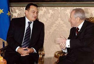 Il Presidente Ciampi a colloquio con Hosny Mubarak, Presidente della Repubblica Araba d'Egitto