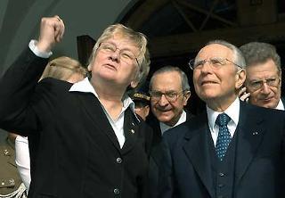 Il Presidente Ciampi con Ene Ergma, Presidente del Parlamento Estone