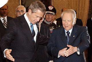 Il Presidente Ciampi con George W.Bush, Presidente degli Stati Uniti d'America