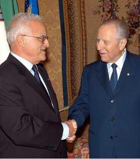 Il Presidente Ciampi con Eddie Fenech Adami, Presidente della Repubblica di Malta