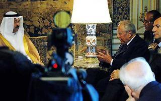 Il Presidente Ciampi con il Presidente della Repubblica Irachena Ghazi Al Yawar durante i colloqui