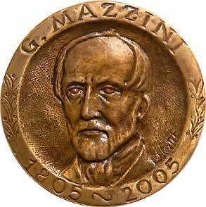 La medaglia del Presidente Ciampi coniata in occasione del Bicentenario della nascita di Giuseppe Mazzini