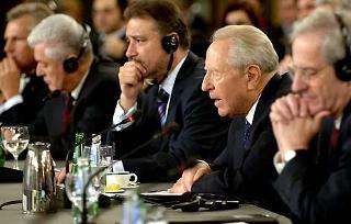 Il Presidente Ciampi durante il suo intervento al XVII Vertice dei Capi di Stato dei Paesi dell'Europa Centrale