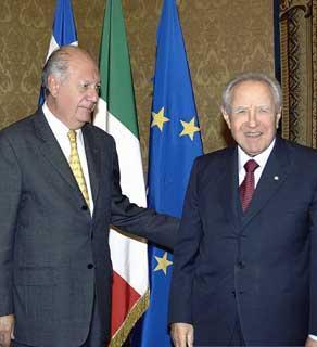 Il Presidente Ciampi con Ricardo Lagos Escobar, Presidente della Repubblica del Cile