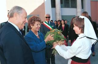 Il saluto della città de L'Aquila al Presidente Ciampi. Visita del Presidente della Repubblica alla Regione Abruzzo (23-24 settembre 1999)