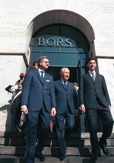 Visita del Presidente della Repubblica alla città di Milano (3-5 ottobre 1999). Il Presidente Ciampi in visita alla Borsa