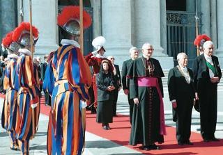 Visita ufficiale del Presidente della Repubblica alla Santa Sede. Il Presidente Ciampi al termine della visita ufficiale