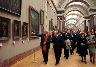 Visita del Presidente della Repubblica nella Repubblica Francese. Il Presidente Ciampi in visita al Museo del Louvre
